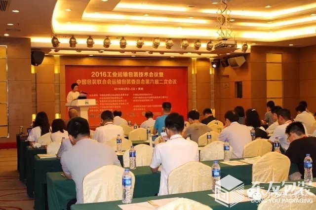 中國(guó)包裝聯(lián)合會(huì)運(yùn)輸包裝委員會(huì)秘書(shū)長(zhǎng)璐冰琳女士主持第六屆二次會(huì)議（圖2）